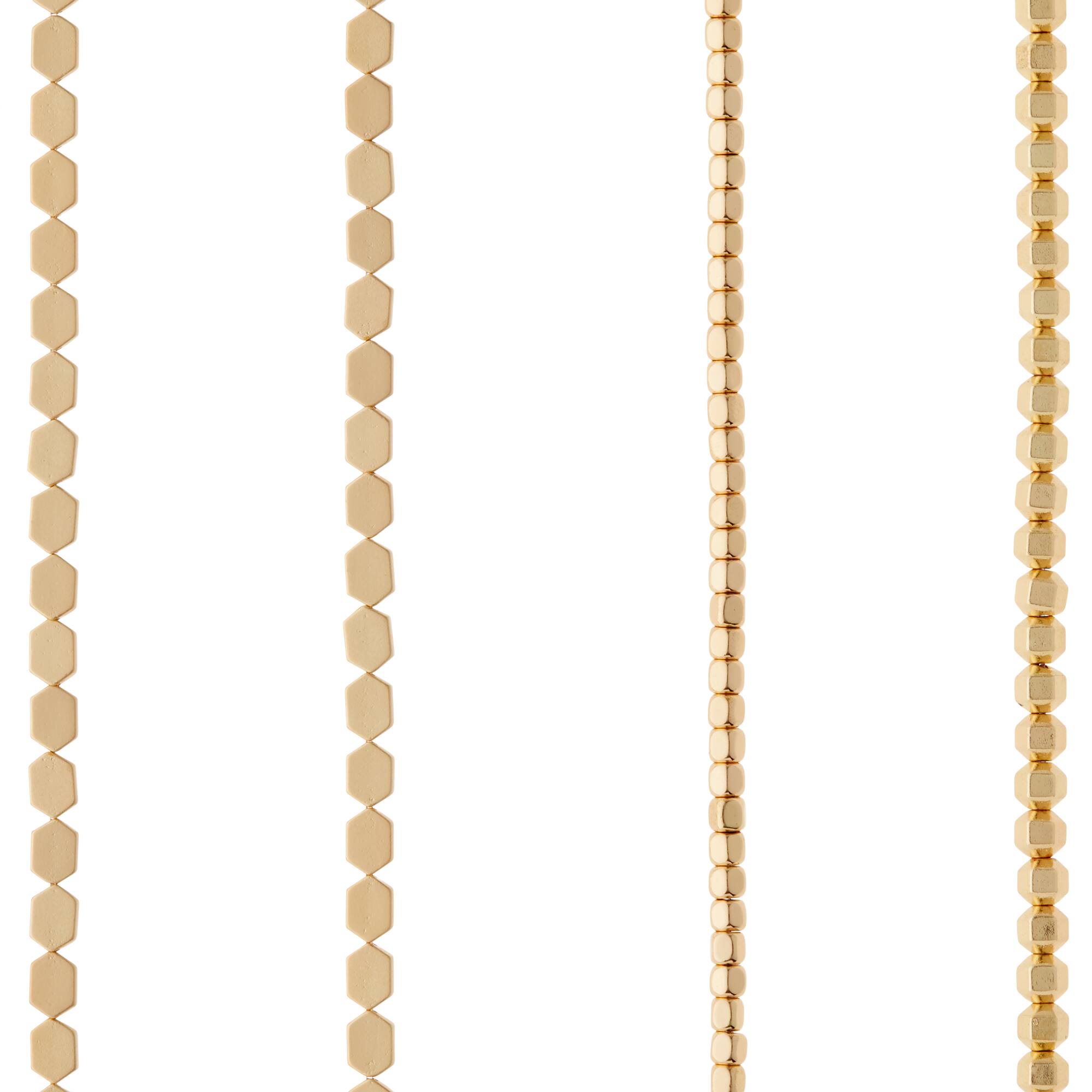Matte Gold Hematite Mix Beads by Bead Landing™
